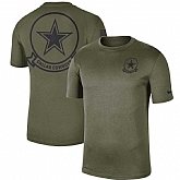 Men's Dallas Cowboys Nike Olive 2019 Salute to Service Sideline Seal Legend Performance T Shirt,baseball caps,new era cap wholesale,wholesale hats